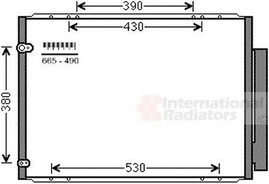 VAN WEZEL 53005573 -  Конденсатор, кондиционер